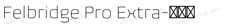 Felbridge Pro Extra字体转换